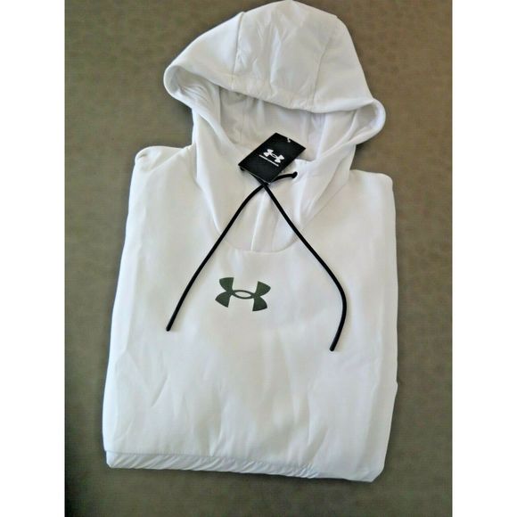 Under Armour 1360730-114 Men's Size Large Summit Hoodie White Sweatshirt $90 - Picture 6 of 7